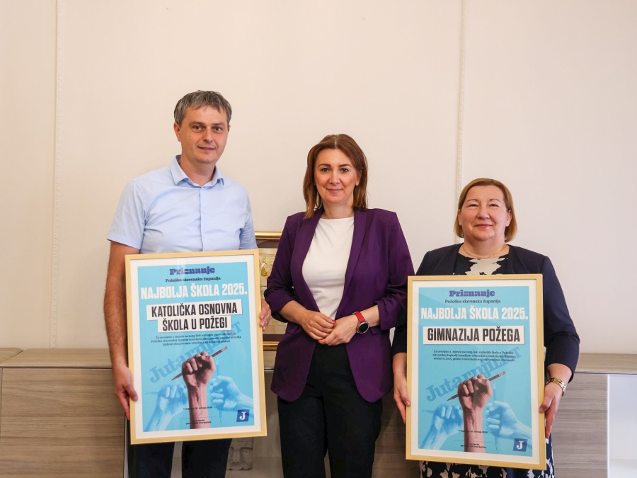 Županica Jozić ugostila ravnatelje najbolje rangiranih škola u Požeško-slavonskoj županiji prema izboru Jutarnjeg lista