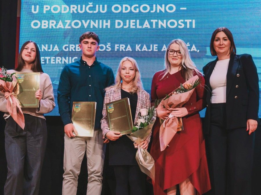Županija nagradila najuspješnije učenike i odgojno-obrazovne djelatnike