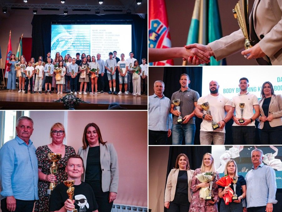 Dodijeljene nagrade najuspješnijim sportašicama, sportašima i sportskim udrugama s područja županije