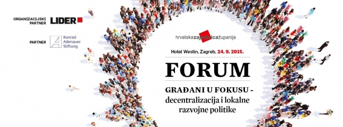 Hrvatska zajednica županija organizira forum o decentralizaciji i lokalnim razvojnim politikama
